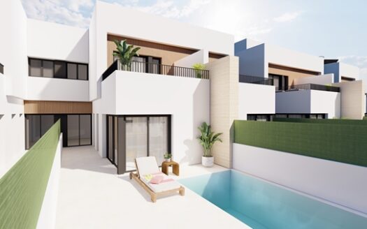 Townhouse, for sale in Santiago de la Ribera, Murcia, 3 bed , 2-3 bath,Residencial Rosa Morada